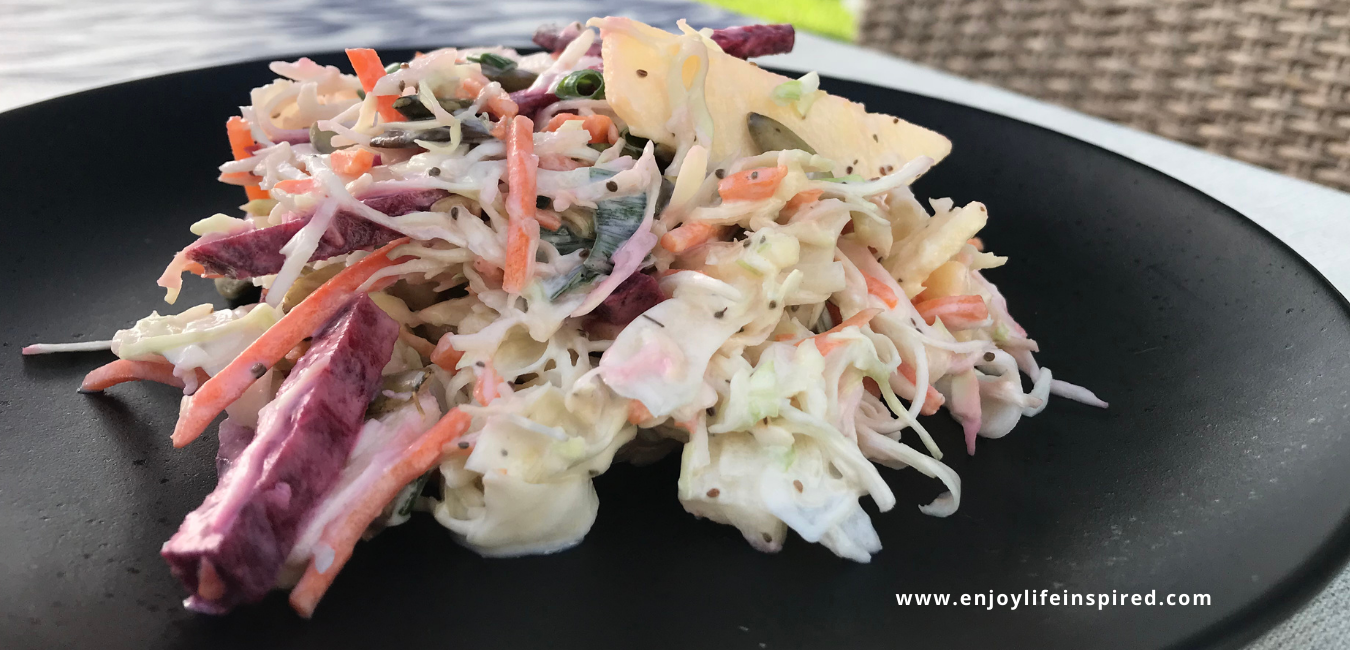 Sweet & Tangy Superfood ColeSlaw